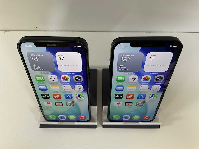 Apple iphone 12 - 64 gb - black (2x) - afbeelding 2 van  5