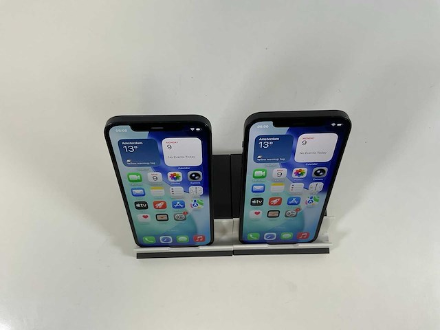 Apple iphone 12 - 64 gb - black (2x) - afbeelding 1 van  1