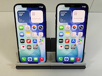 Apple iphone 12 - 64 gb - black (2x) - afbeelding 1 van  5