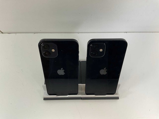 Apple iphone 12 - 64 gb - black (2x) - afbeelding 5 van  5