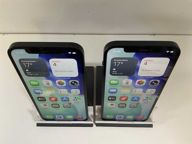 Apple iphone 12 - 64 gb - black (2x) - afbeelding 2 van  5