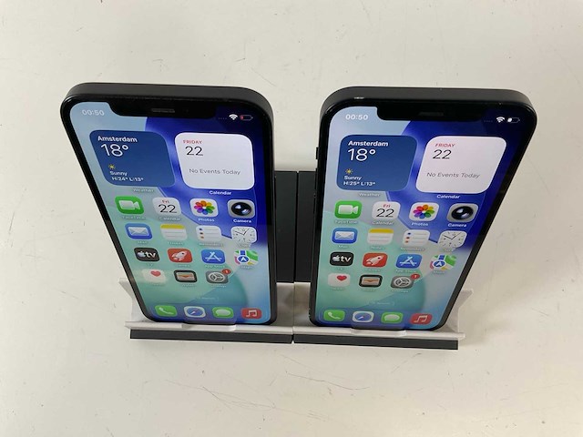 Apple iphone 12 - 64 gb - black (2x) - afbeelding 2 van  5