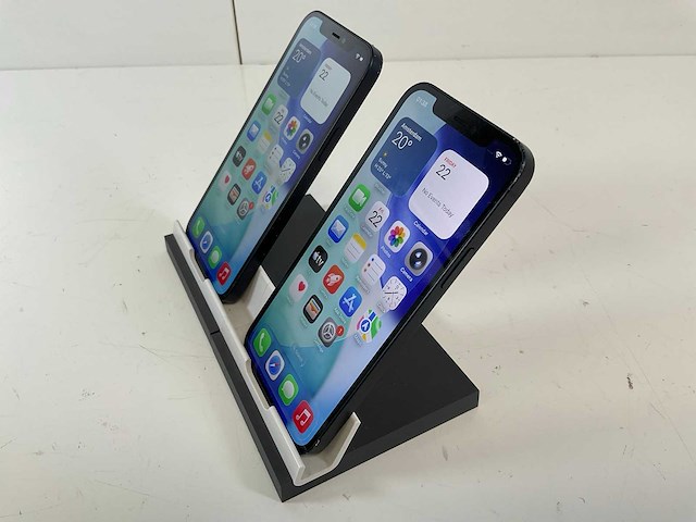 Apple iphone 12 - 64 gb - black (2x) - afbeelding 4 van  5