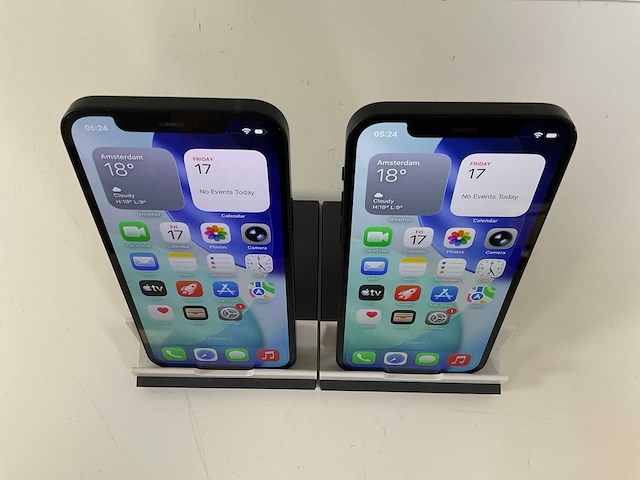 Apple iphone 12 - 64 gb - black (2x) - afbeelding 2 van  5