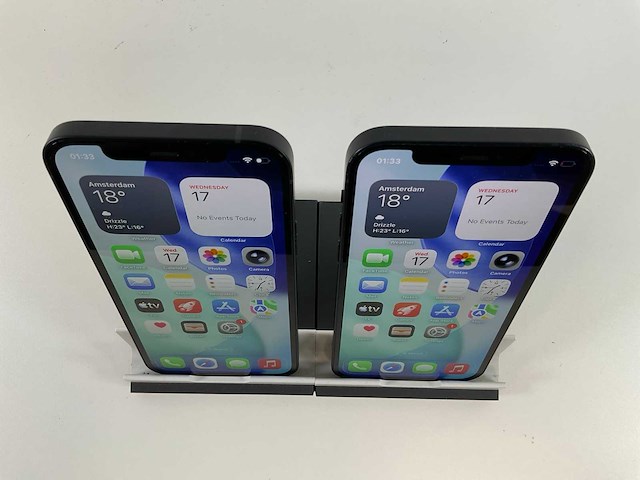 Apple iphone 12 - 64 gb - black (2x) - afbeelding 4 van  5