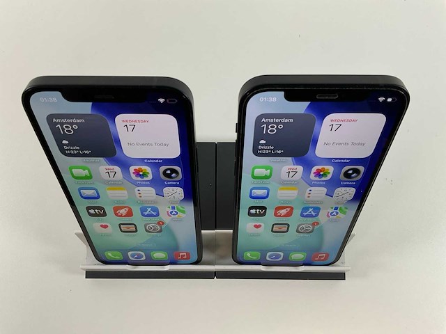 Apple iphone 12 - 64 gb - black (2x) - afbeelding 4 van  5
