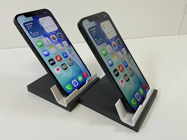 Apple iphone 12 - 64 gb - black (2x) - afbeelding 3 van  5