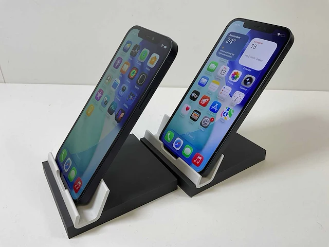 Apple iphone 12 - 64 gb - black (2x) - afbeelding 4 van  5