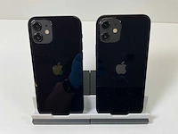 Apple iphone 12 - 64 gb - black (2x) - afbeelding 5 van  5