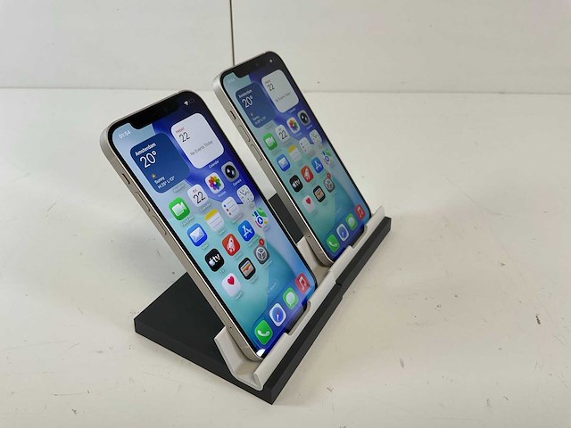 Apple iphone 12 - 64 gb - white (2x) - afbeelding 3 van  5