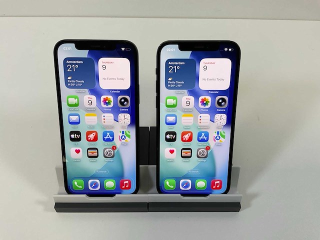 Apple iphone 12 - 64 gb / 128 gb - black (2x) - afbeelding 1 van  7
