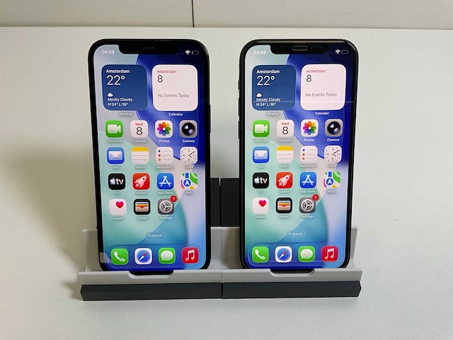 Apple iphone 12 - 64 gb / 128 gb - black (2x) - afbeelding 1 van  5