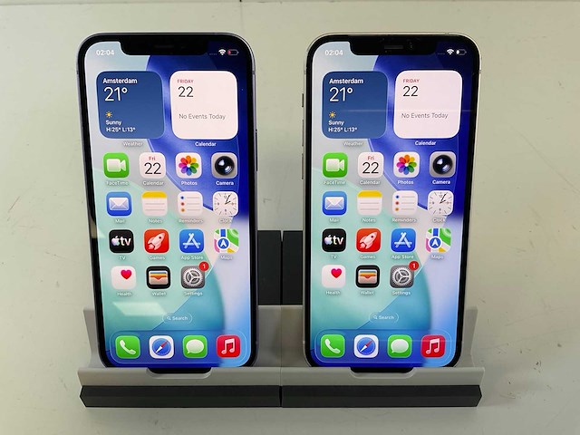 Apple iphone 12 - 64 gb / 128 gb - white / purple (2x) - afbeelding 1 van  5