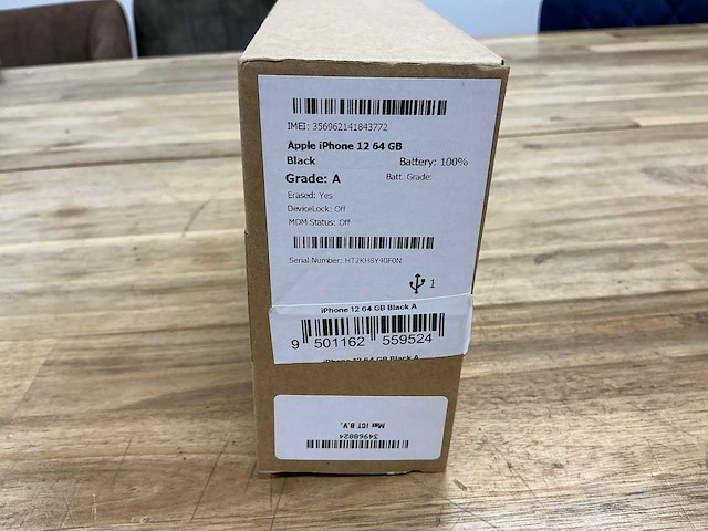 Apple iphone 12 64gb black - afbeelding 2 van  4