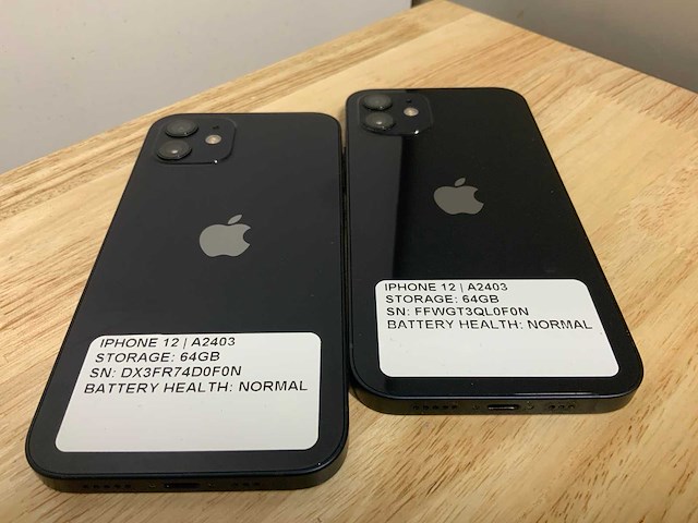 Apple iphone 12 a2403 mobiele telefoon (2x) - afbeelding 3 van  6