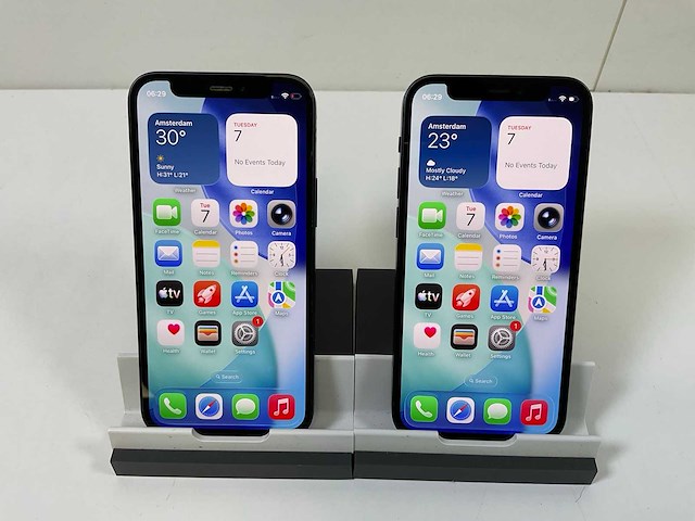 Apple iphone 12 mini - 128 gb - black (2x) - afbeelding 1 van  5