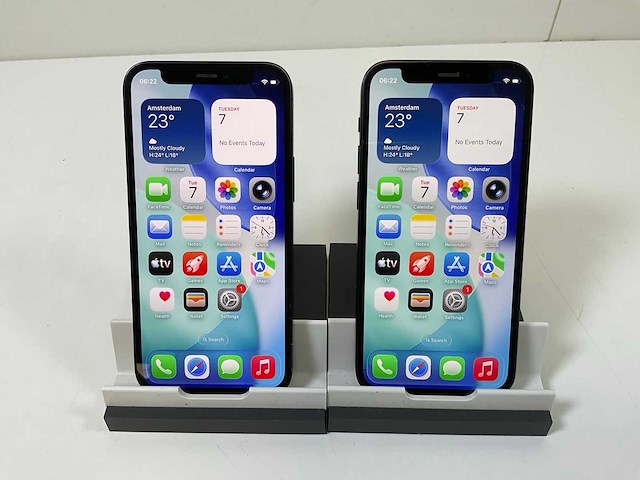 Apple iphone 12 mini - 64 gb - black (2x) - afbeelding 1 van  5