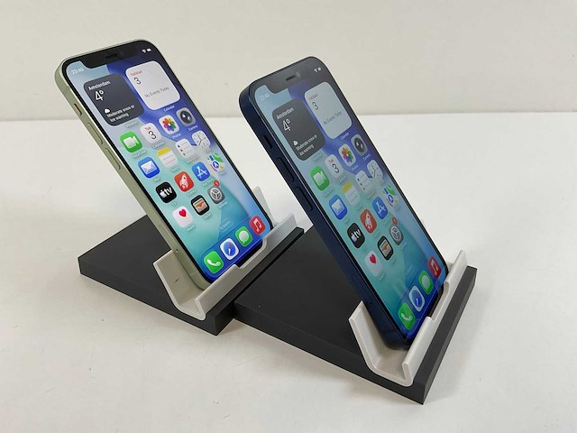 Apple iphone 12 mini - 64 gb - green / blue (2x) - afbeelding 3 van  5