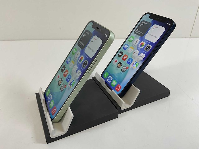 Apple iphone 12 mini - 64 gb - green / blue (2x) - afbeelding 4 van  5