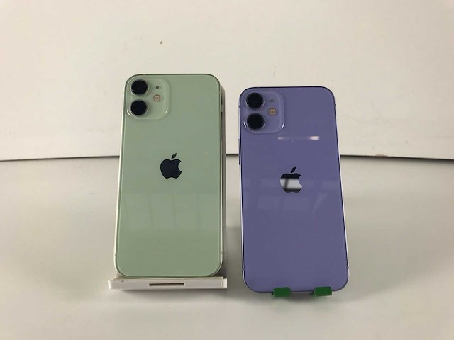 Apple iphone 12 mini - 64 gb - purple/green (2x) - afbeelding 5 van  5