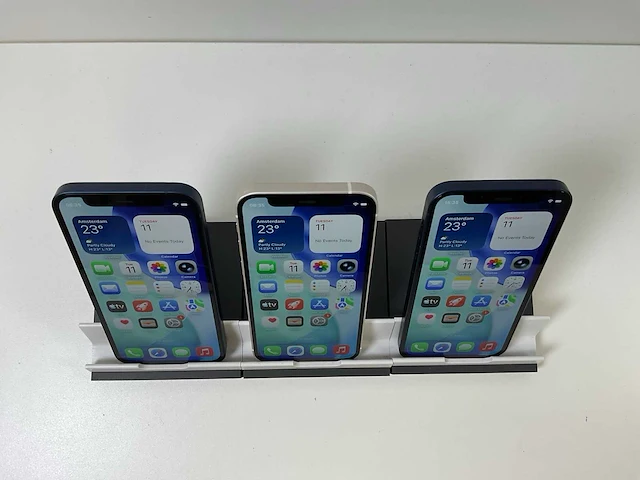 Apple iphone 12 mini - 64 gb / 128 gb - blue / white (3x) - afbeelding 2 van  5