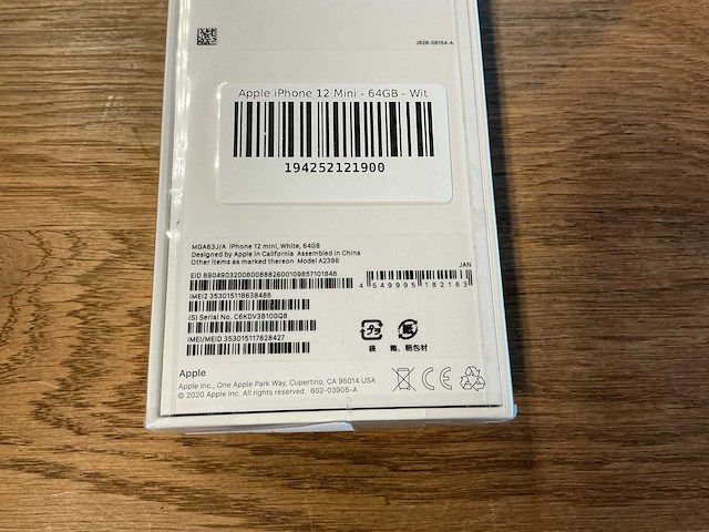 Apple iphone 12 mini 64gb wit - afbeelding 5 van  5