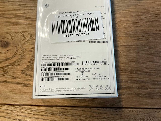 Apple iphone 12 mini 64gb zwart - afbeelding 3 van  3