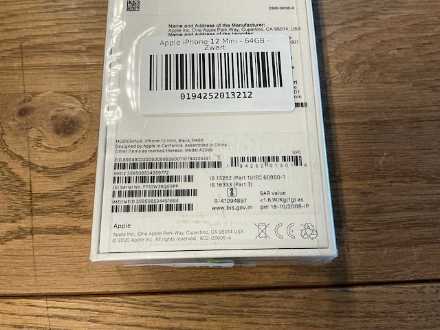 Apple iphone 12 mini 64gb zwart - afbeelding 3 van  3