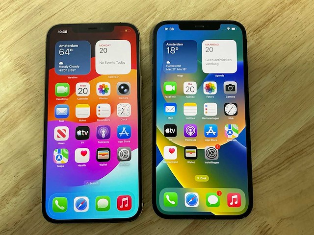 Apple iphone 12 pro max mobiele telefoon (2x) - afbeelding 1 van  5