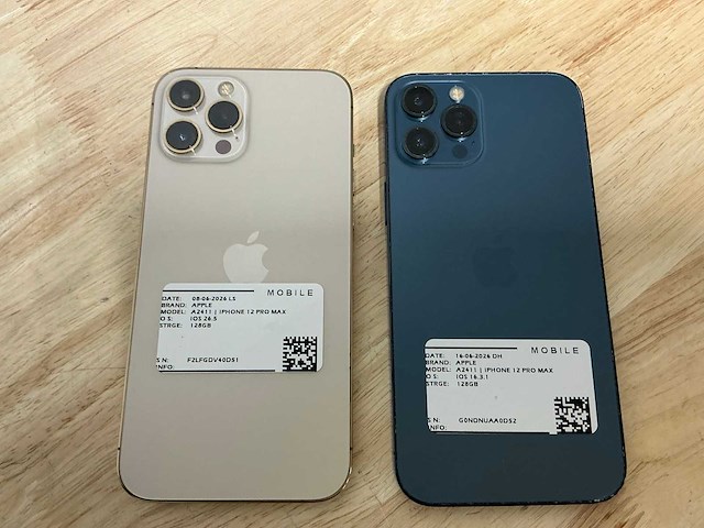Apple iphone 12 pro max mobiele telefoon (2x) - afbeelding 3 van  5