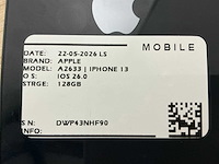Apple iphone 13 a2633 mobiele telefoon (3x) - afbeelding 7 van  9