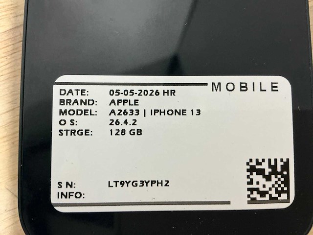 Apple iphone 13 a2633 mobiele telefoon (3x) - afbeelding 8 van  9