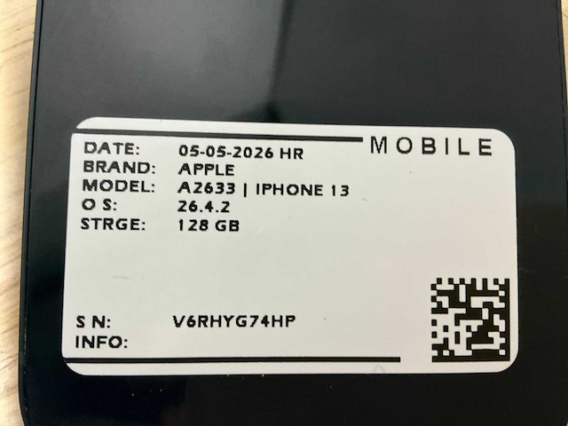 Apple iphone 13 a2633 mobiele telefoon (3x) - afbeelding 9 van  9