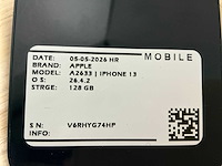 Apple iphone 13 a2633 mobiele telefoon (3x) - afbeelding 9 van  9