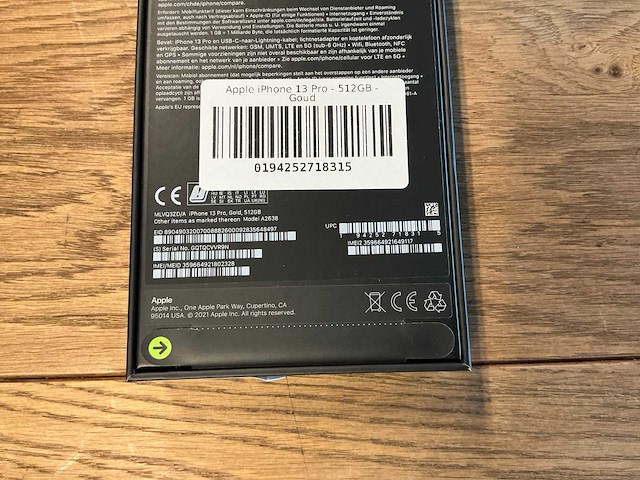 Apple iphone 13 pro 512gb goud - afbeelding 7 van  7