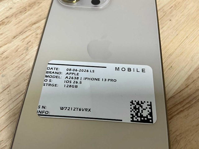 Apple iphone 13 pro a2638 mobiele telefoon - afbeelding 2 van  8