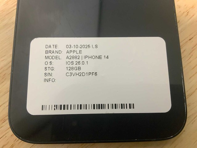 Apple iphone 14 a2882 mobiele telefoon - afbeelding 7 van  7