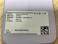 Apple iphone 14 | a2882 mobiele telefoon - afbeelding 3 van  3