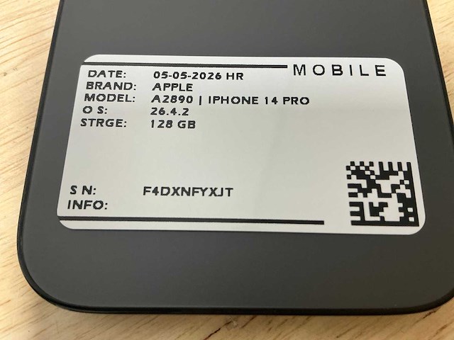 Apple iphone 14 pro a2890 mobiele telefoon - afbeelding 5 van  6