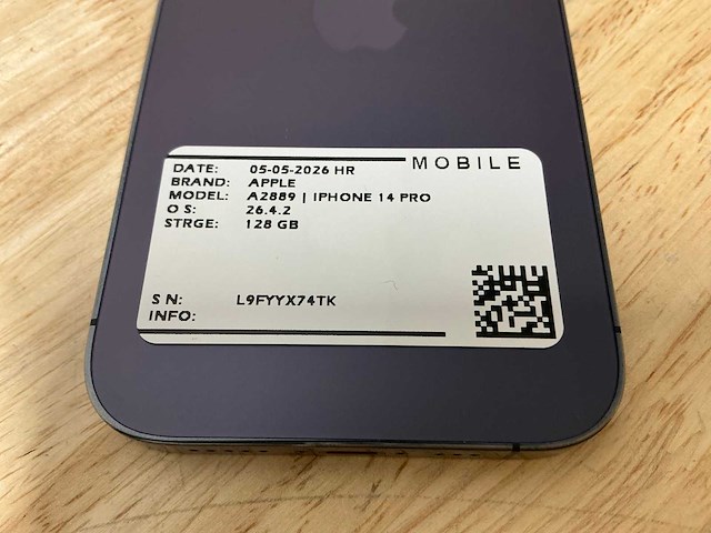 Apple iphone 14 pro a2890 mobiele telefoon - afbeelding 2 van  6