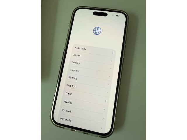 Apple iphone 14 pro max 256 gb space black. met doosje en laadkabel. achterzijde heeft schade. met hoesje. - afbeelding 3 van  7