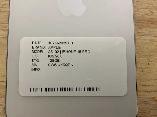 Apple iphone 15 pro a3102 mobiele telefoon - afbeelding 4 van  7