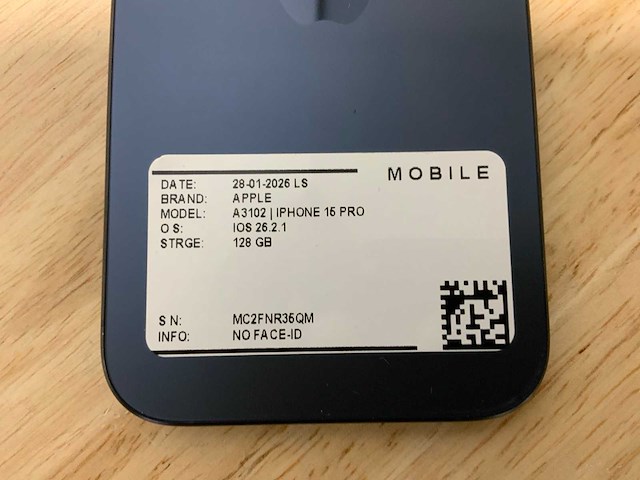 Apple iphone 15 pro a3102 mobiele telefoon - afbeelding 8 van  9