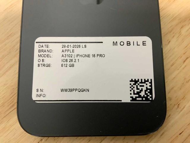 Apple iphone 15 pro a3102 mobiele telefoon - afbeelding 8 van  9