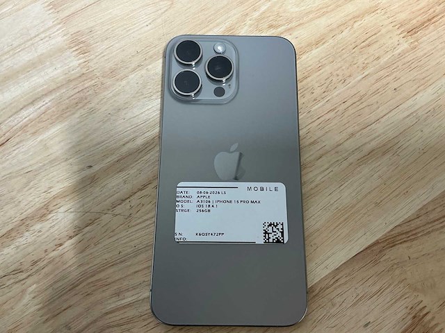 Apple iphone 15 pro max a3106 mobiele telefoon - afbeelding 7 van  8