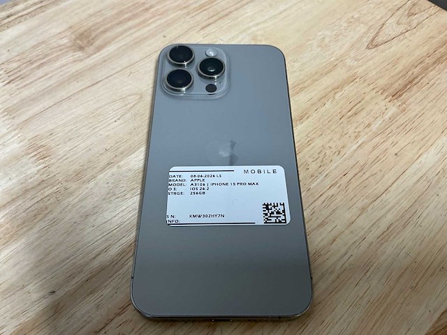 Apple iphone 15 pro max a3106 mobiele telefoon - afbeelding 7 van  8