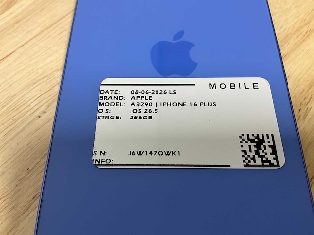 Apple iphone 16 plus a3290 mobiele telefoon - afbeelding 6 van  6