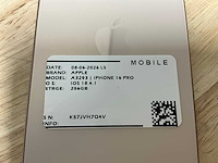 Apple iphone 16 pro a3293 mobiele telefoon - afbeelding 4 van  8