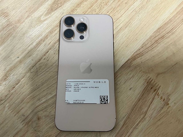 Apple iphone 16 pro max a3296 mobiele telefoon - afbeelding 8 van  9