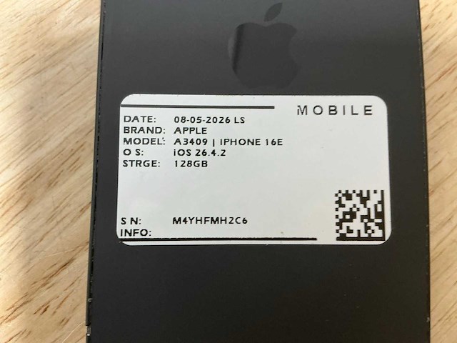 Apple iphone 16e a3409 mobiele telefoon - afbeelding 3 van  5